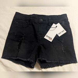NWT Hudson Girls Black Denim Shorts